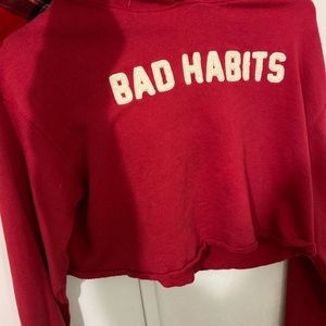 Bad Habits cropped sweater